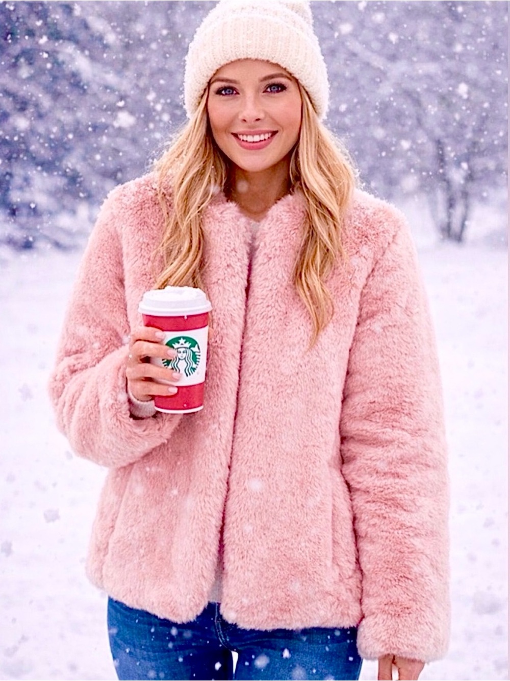 Pink Faux Fur Jacket - the softest EVER